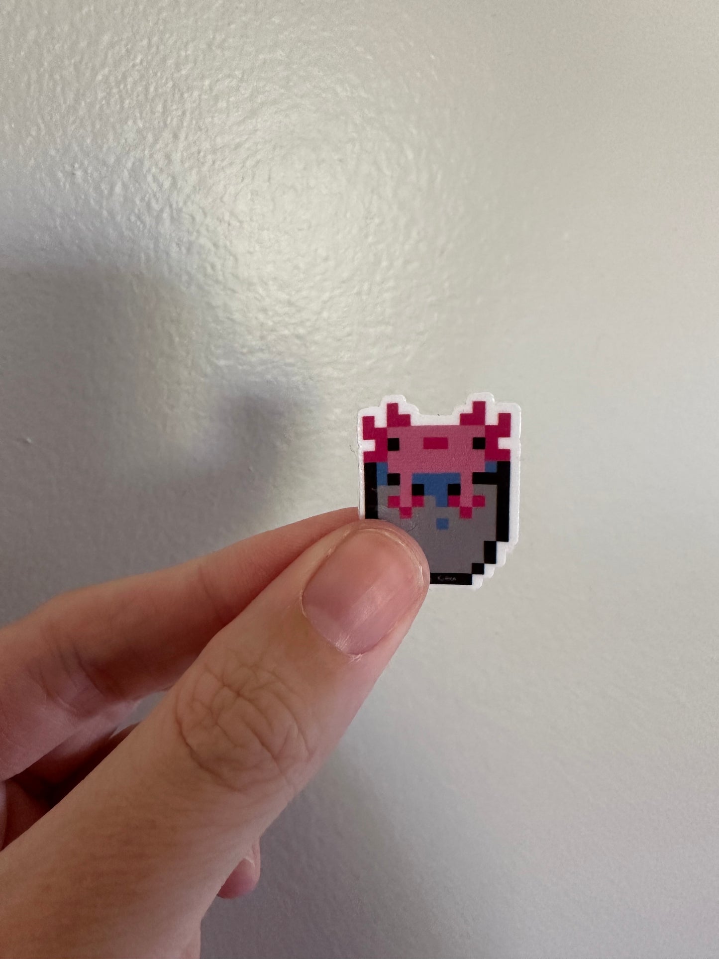 Bucket of Axolotl Minecraft Sticker