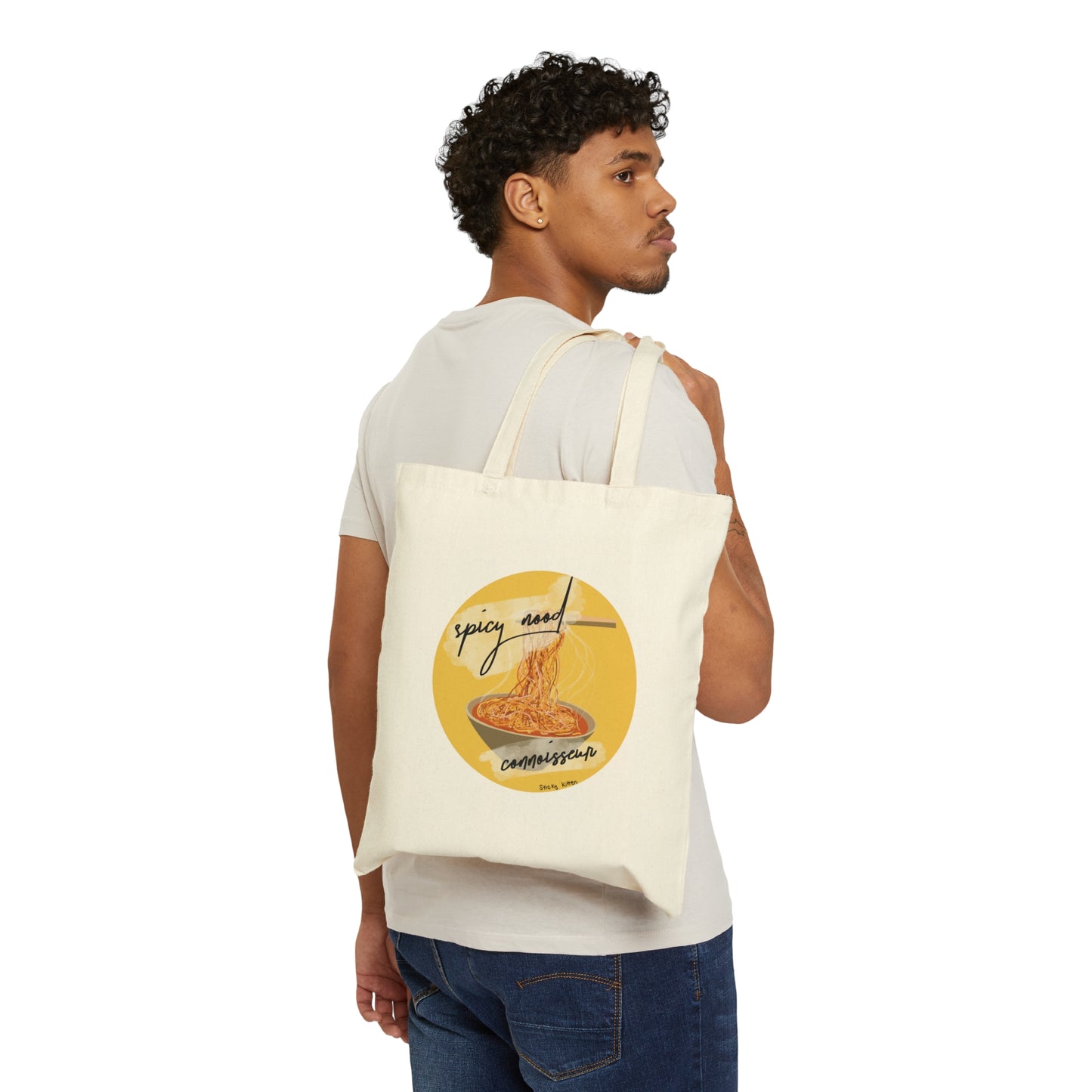 Spicy Nood Connoisseur Ramen Cotton Canvas Tote Bag