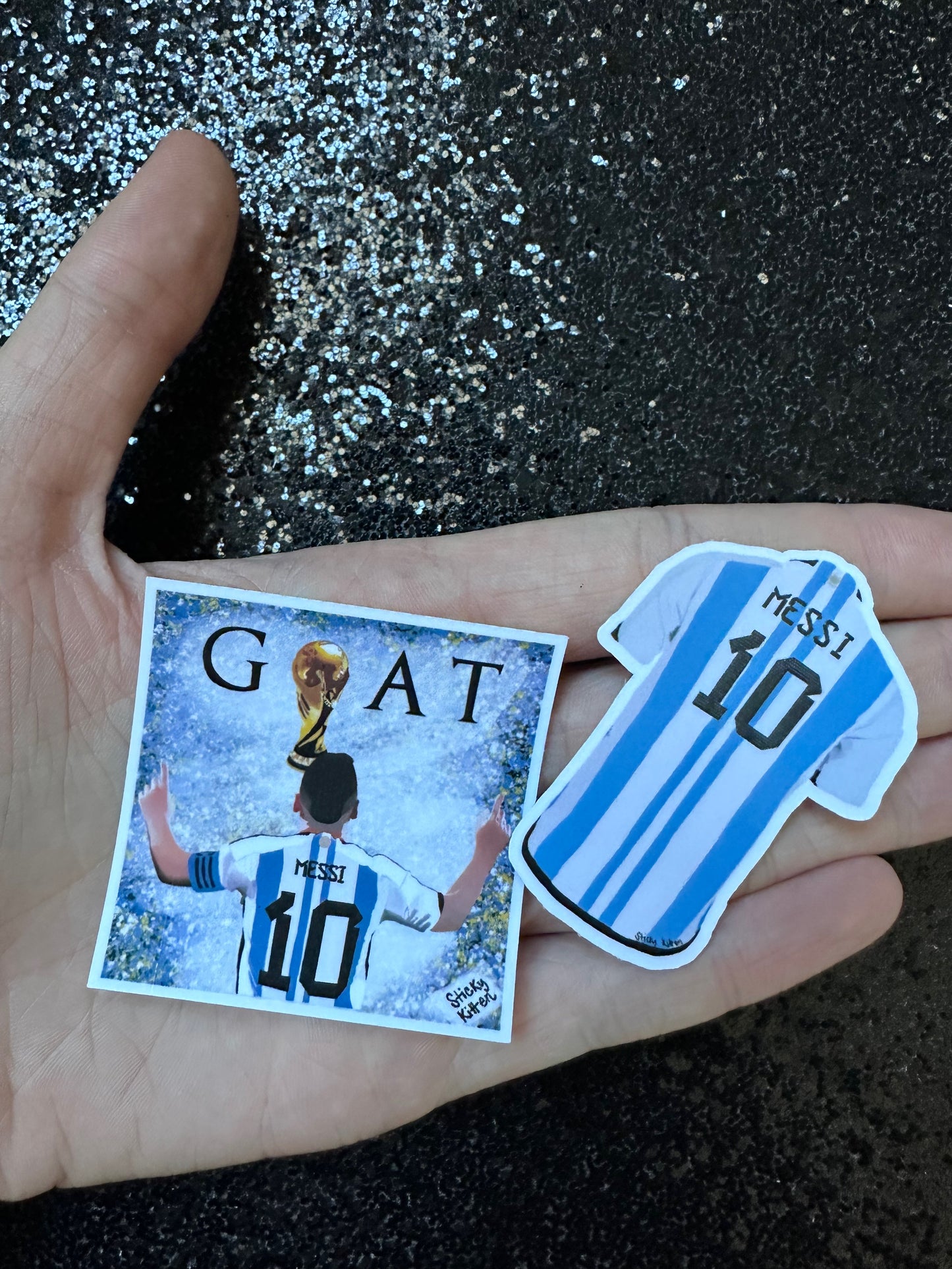 Lionel Messi Jersey Water Resistant Vinyl Stickers