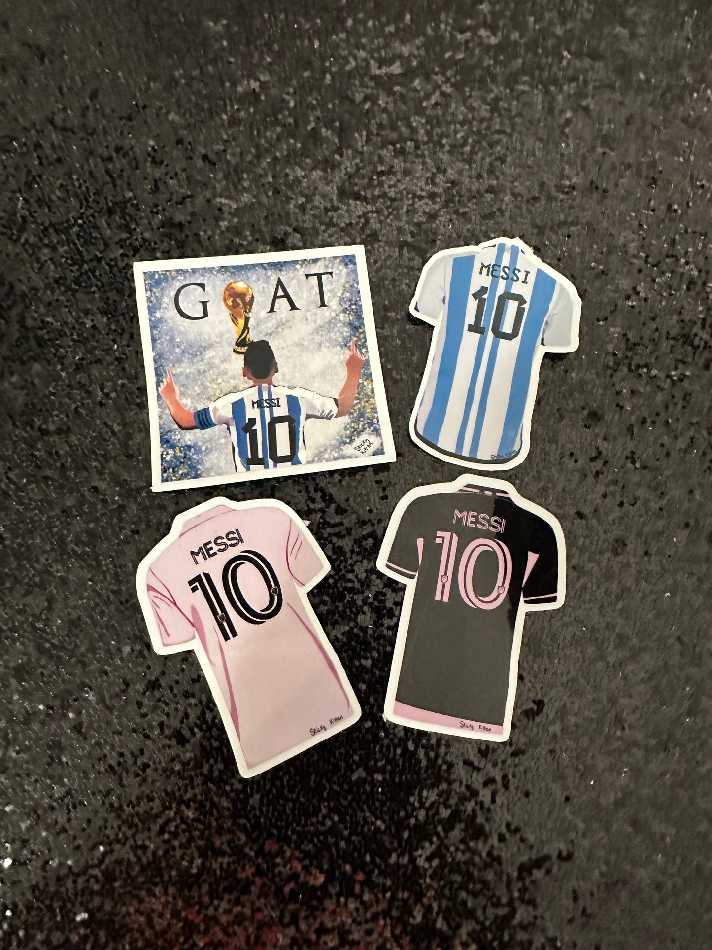 Lionel Messi Jersey Water Resistant Vinyl Stickers
