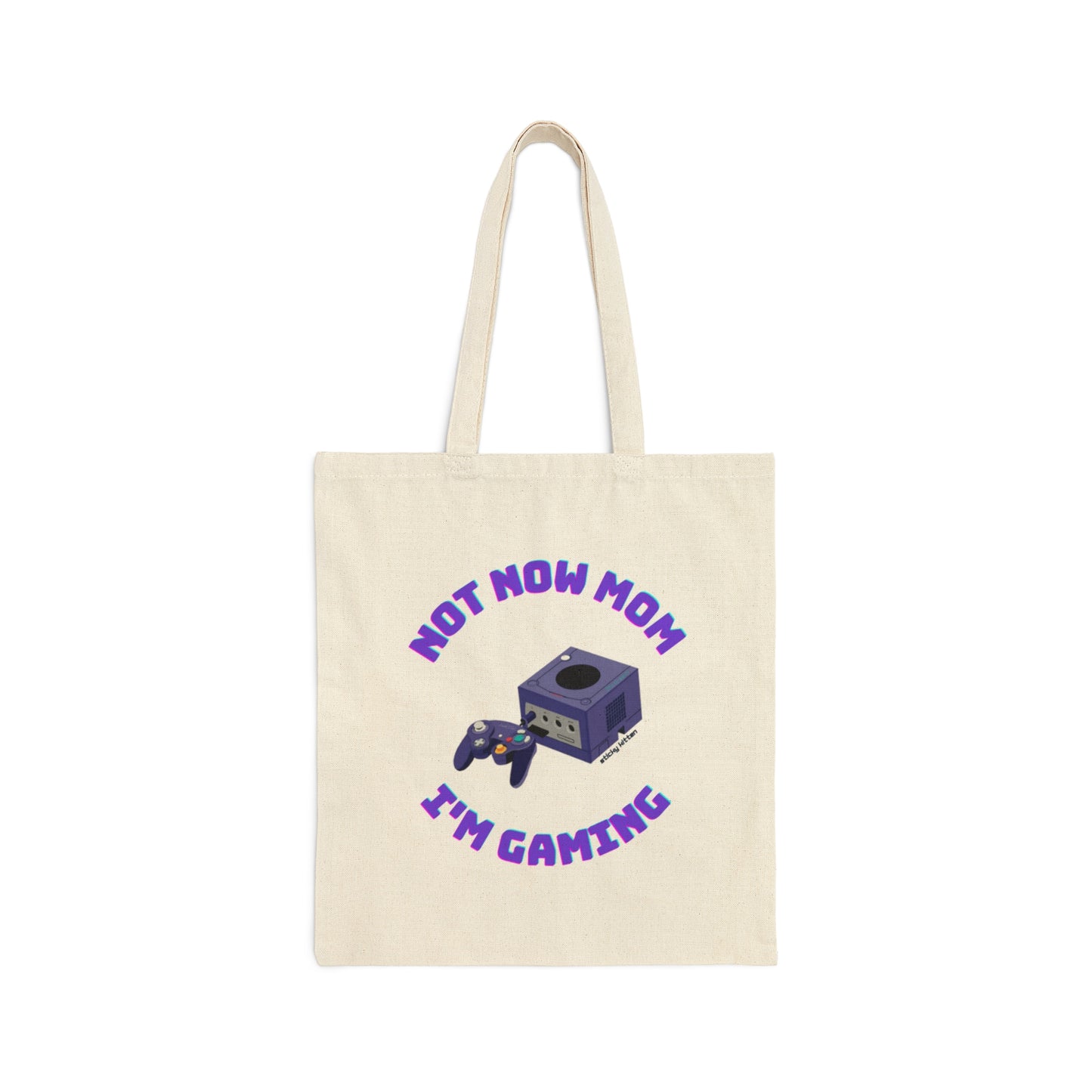 Not Now Mom I’m Gaming Cotton Canvas Tote Bag