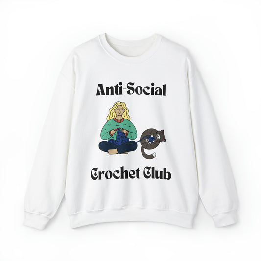 Anti-Social Crochet Club Unisex Heavy Blend™ Crewneck Sweatshirt