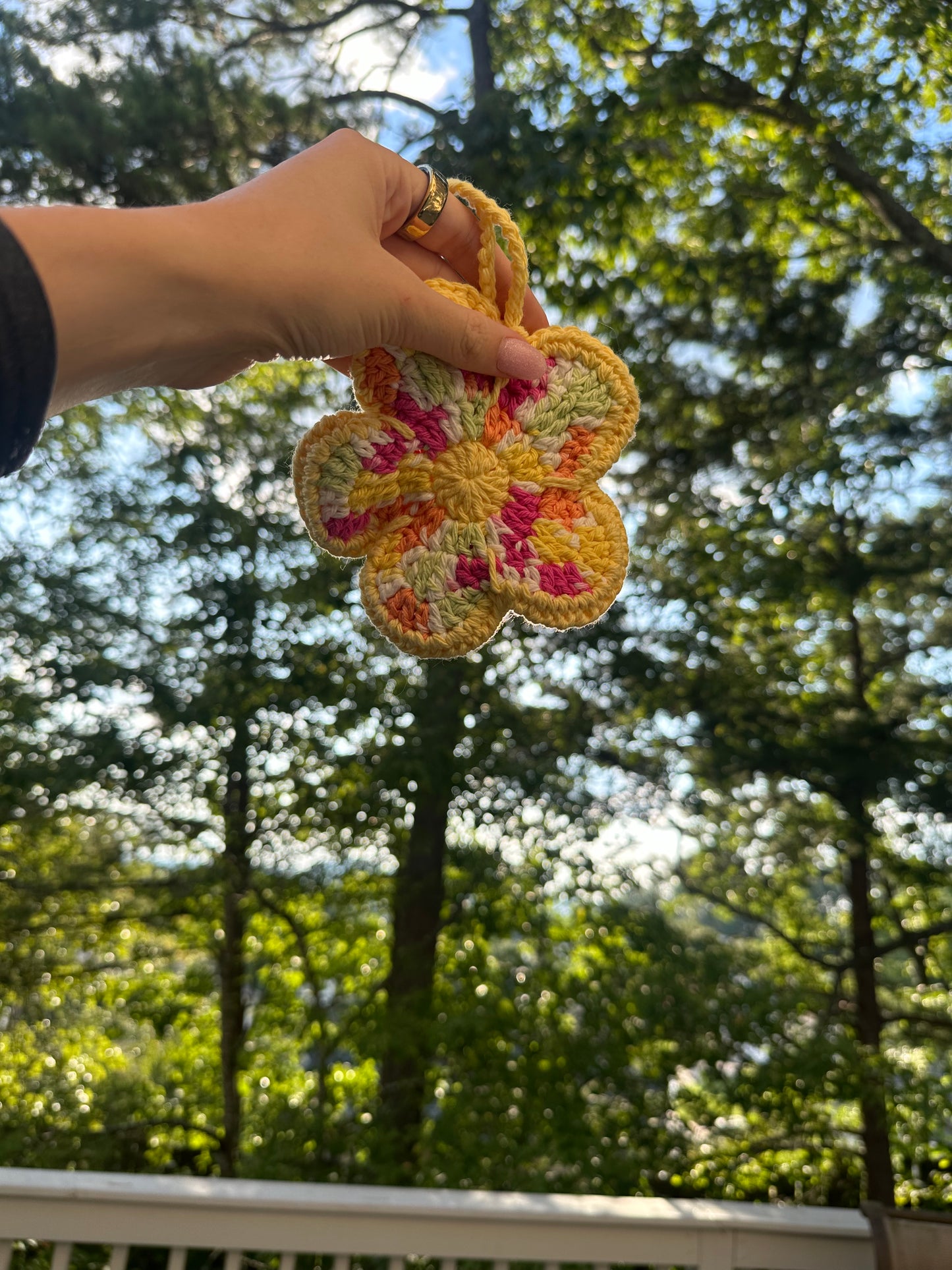 Flower Bag Charm
