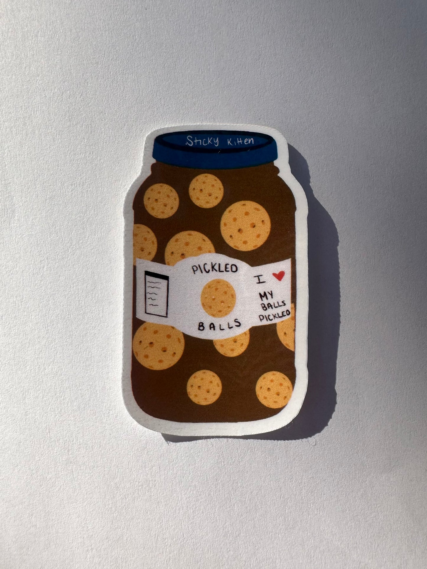 Pickled Balls — Pickle Ball Sticker