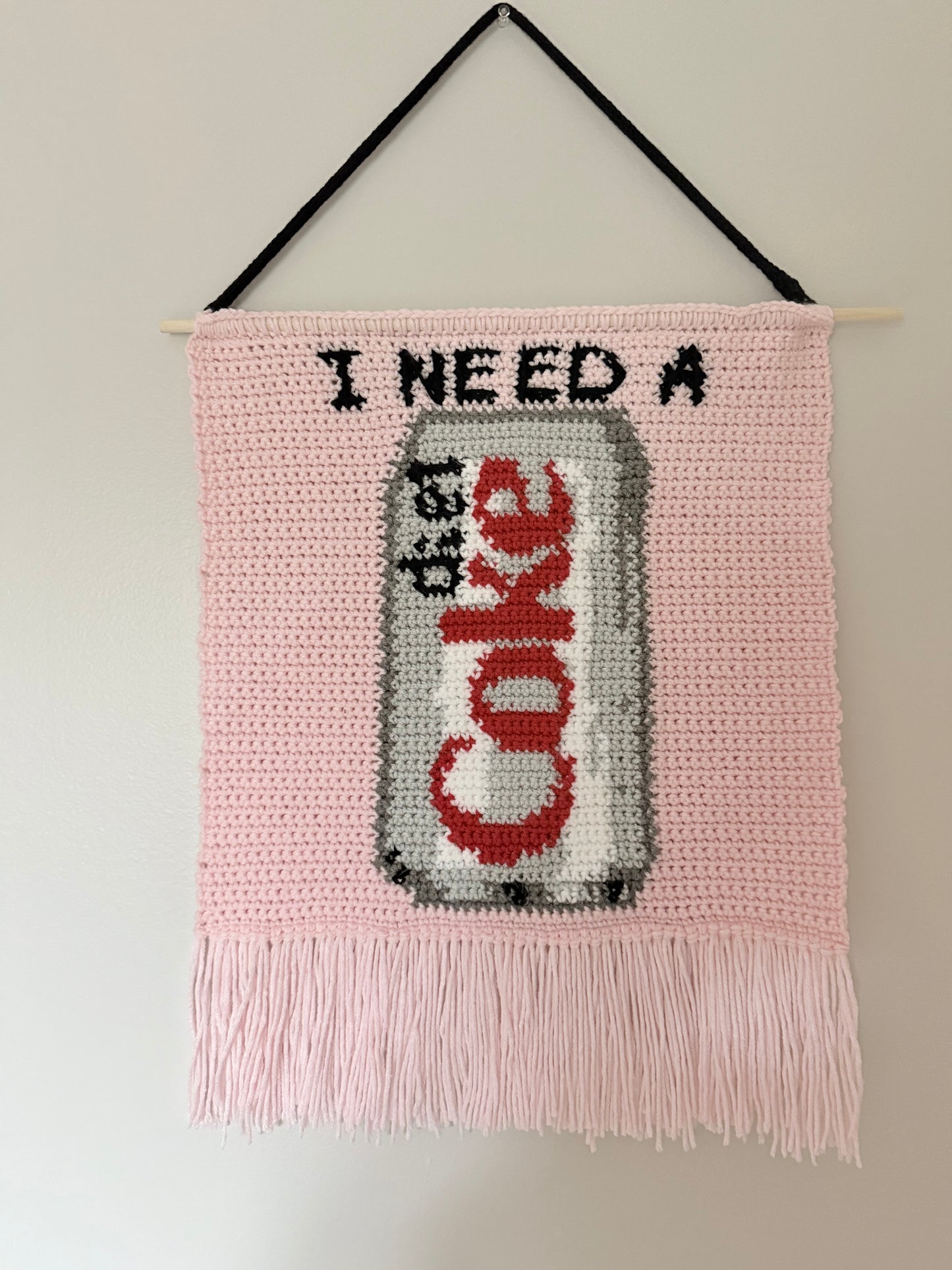 "I Need A Diet Coke" Tapestry -- FINISHED PRODUCT
