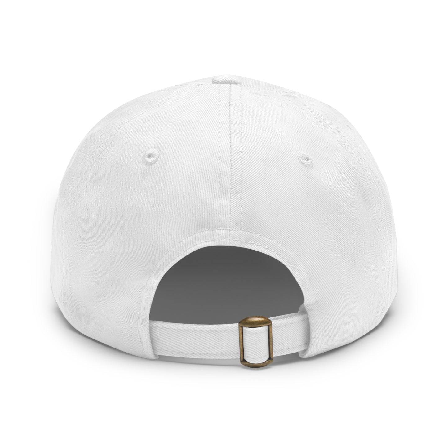 Bucket of Axolotl Dad Hat with Leather Patch (Rectangle)