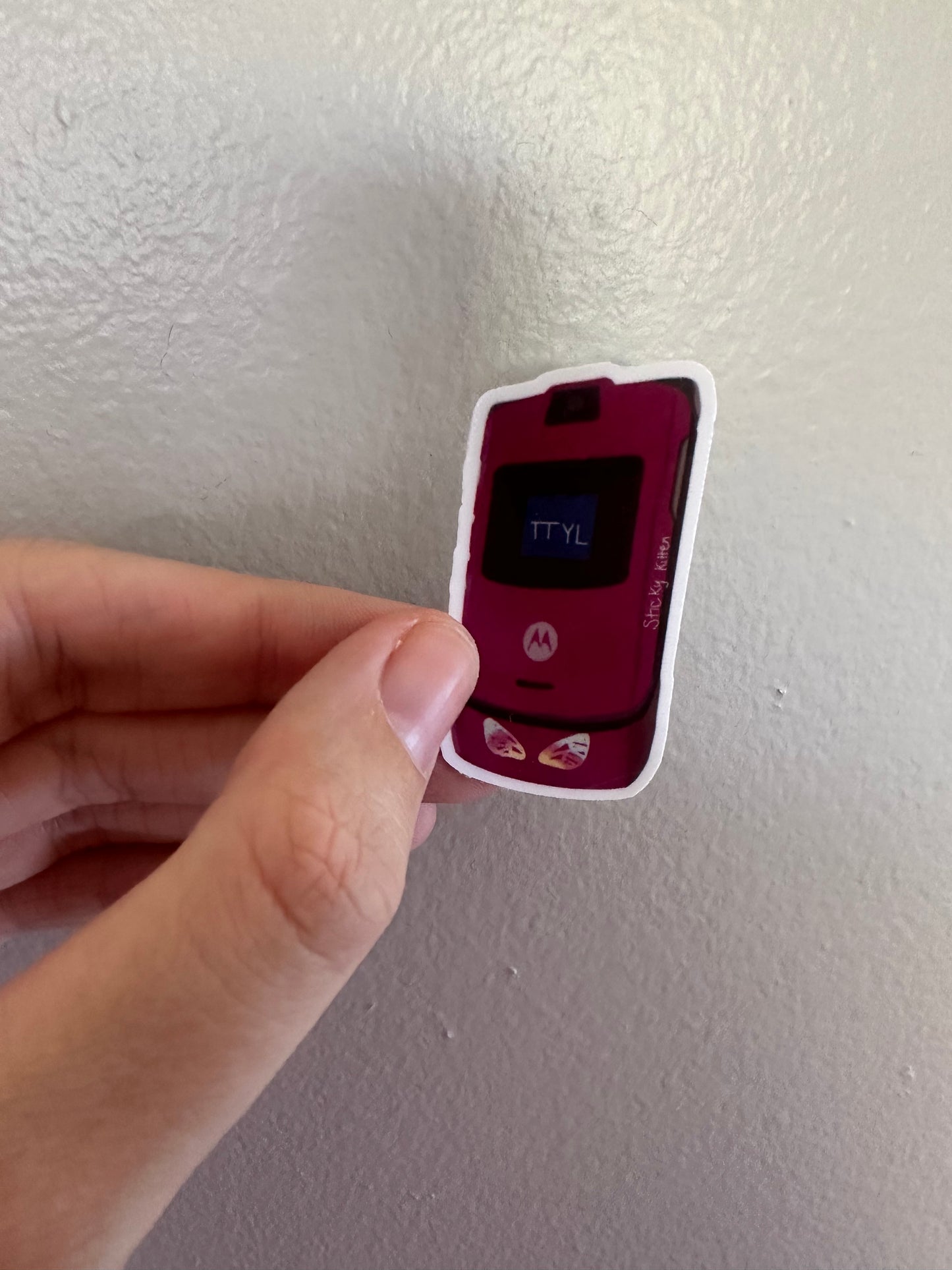 Razr Flip Phone 90s Nostalgia Sticker