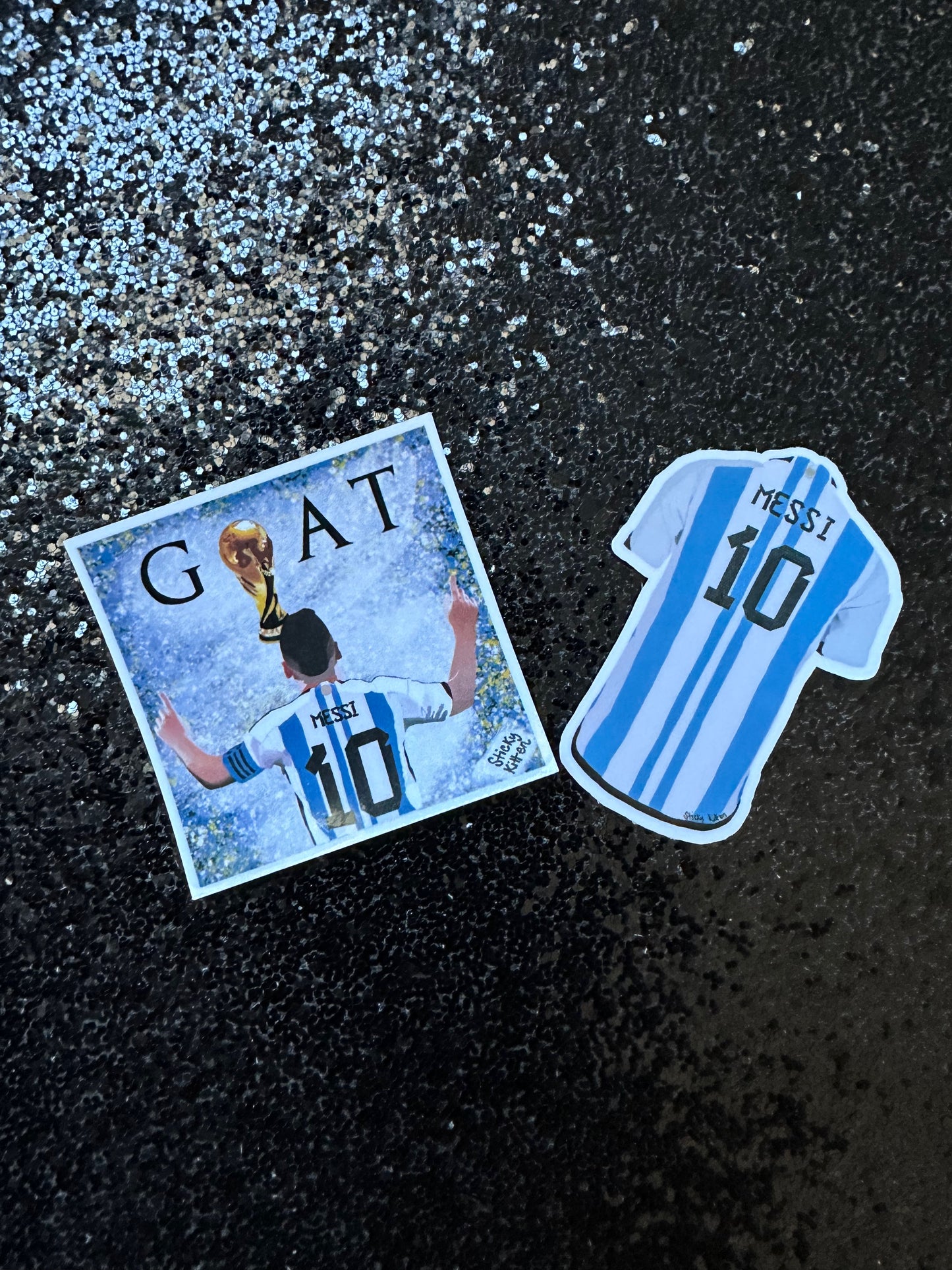 Lionel Messi Jersey Water Resistant Vinyl Stickers