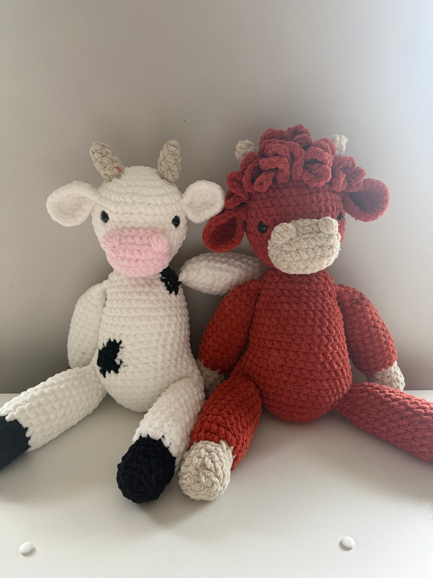 Chubby Cow Barnyard Weighted Stuffed Animal Plushie