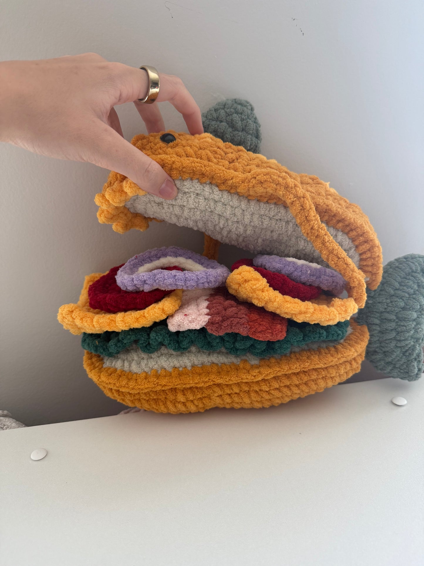 Samuel J Hookton Fish Sandwich Plushie