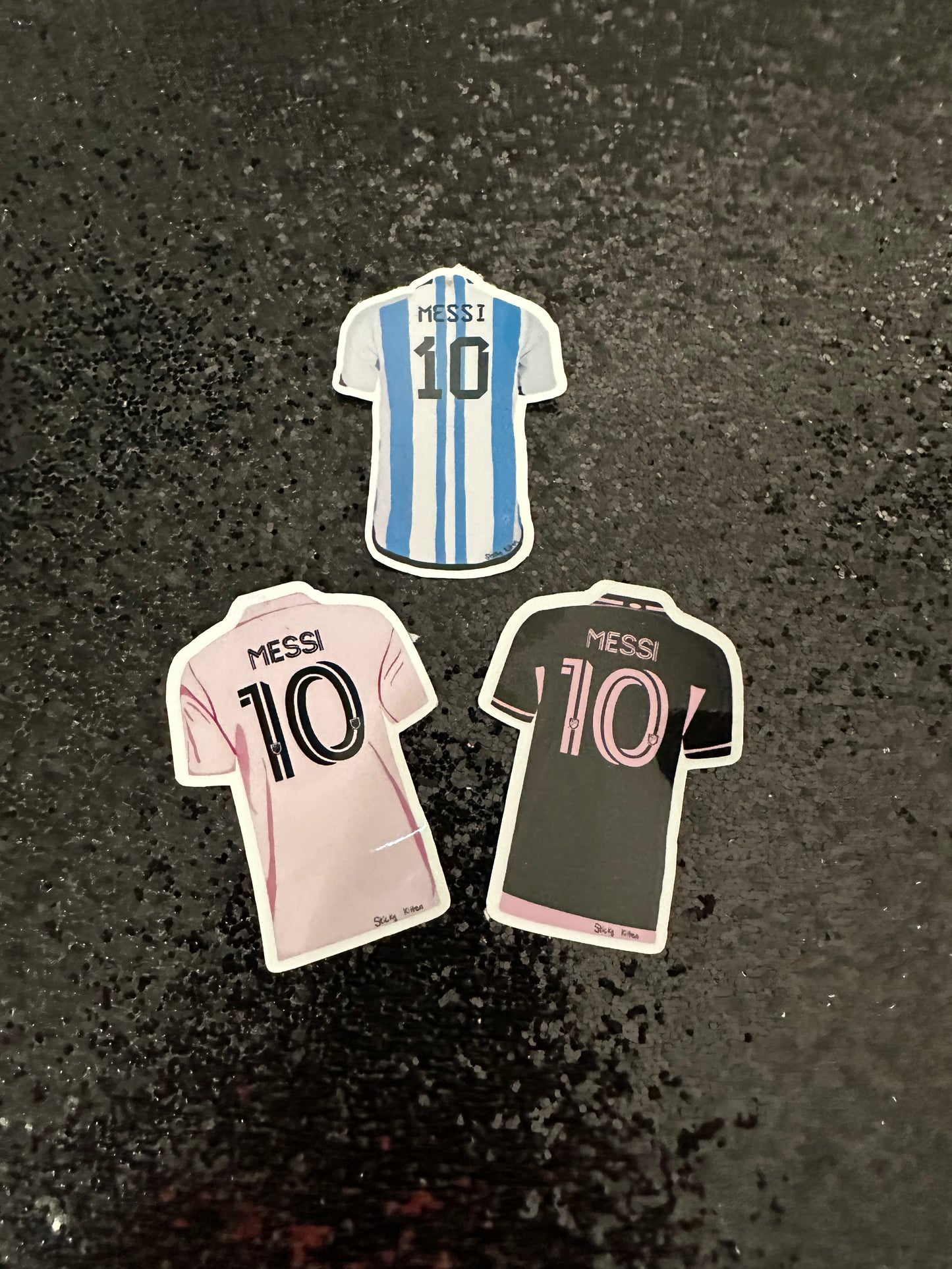 Lionel Messi Jersey Water Resistant Vinyl Stickers