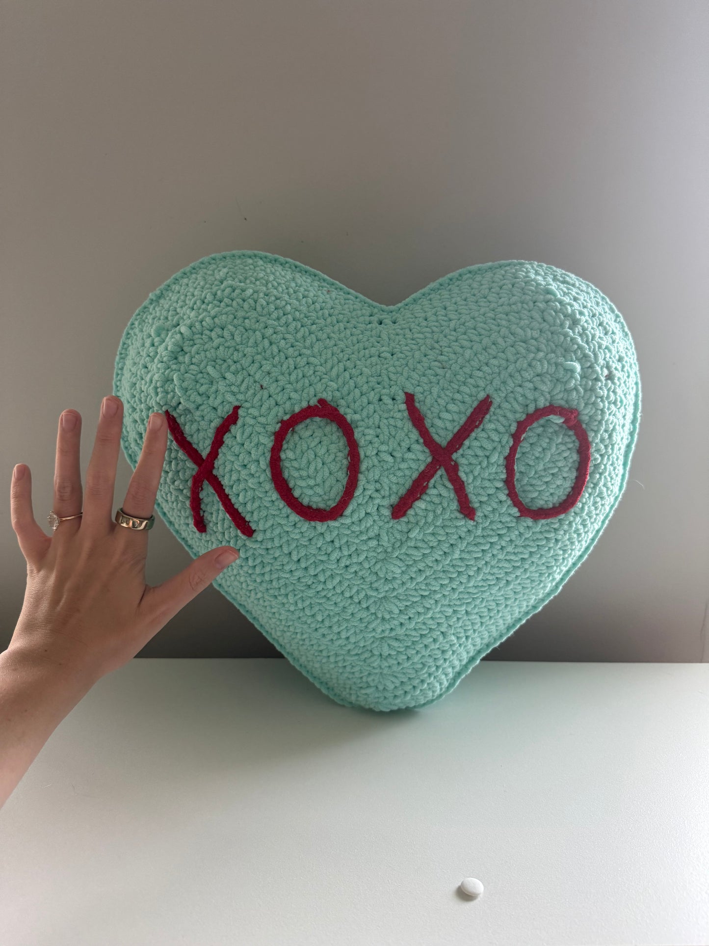 Conversation Heart Pillow