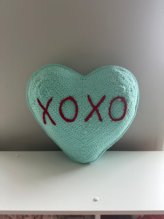 Conversation Heart Pillow