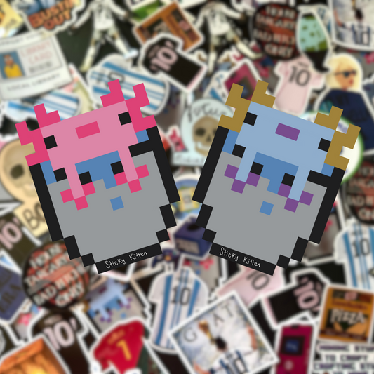 Bucket of Axolotl Minecraft Sticker