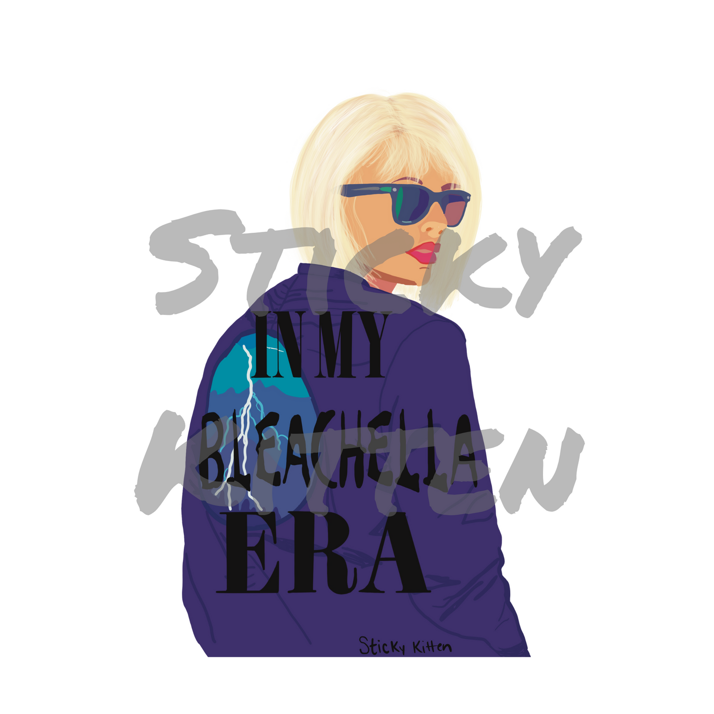 Taylor Swift Bleachella Sticker