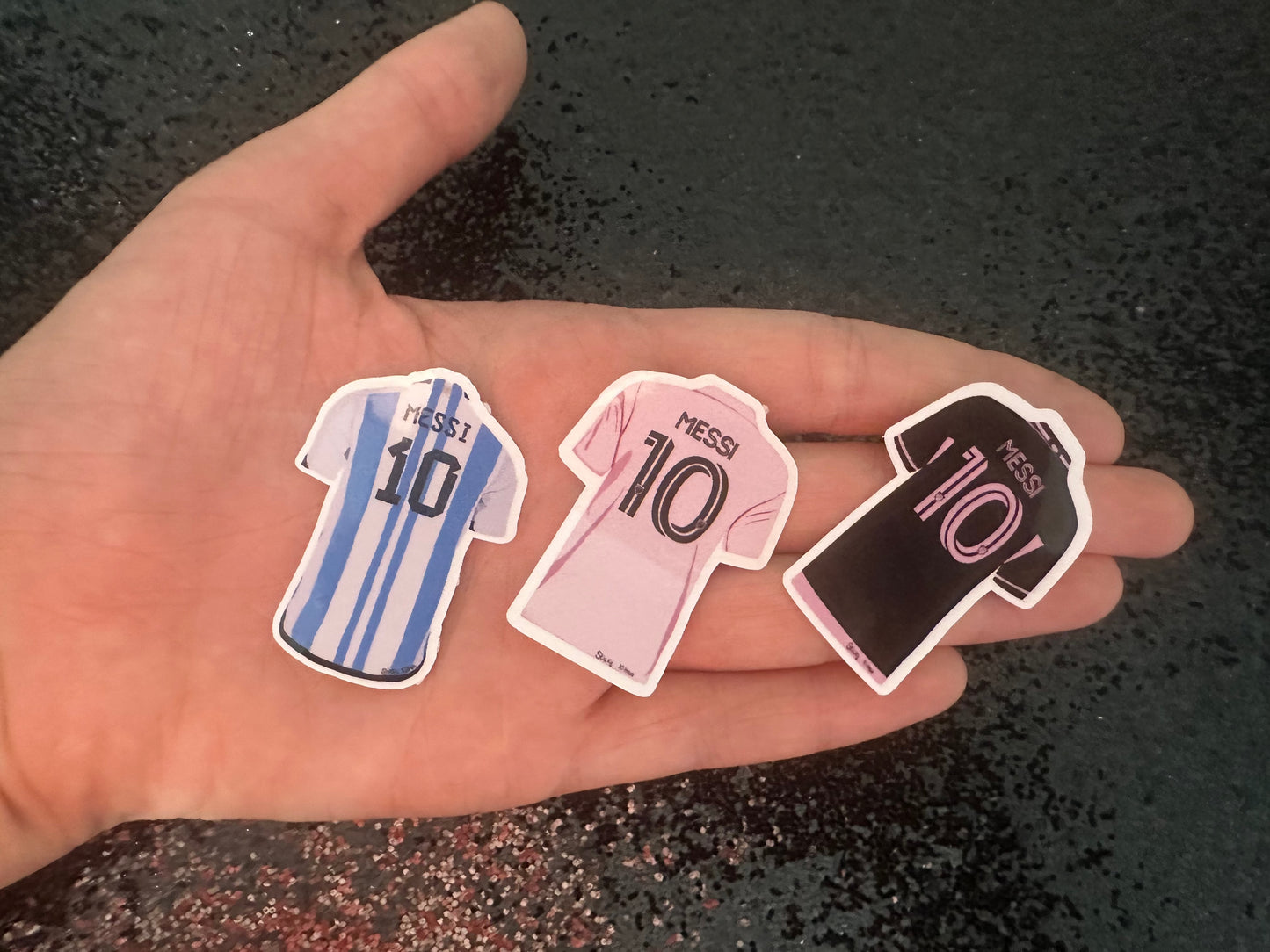 Lionel Messi Jersey Water Resistant Vinyl Stickers