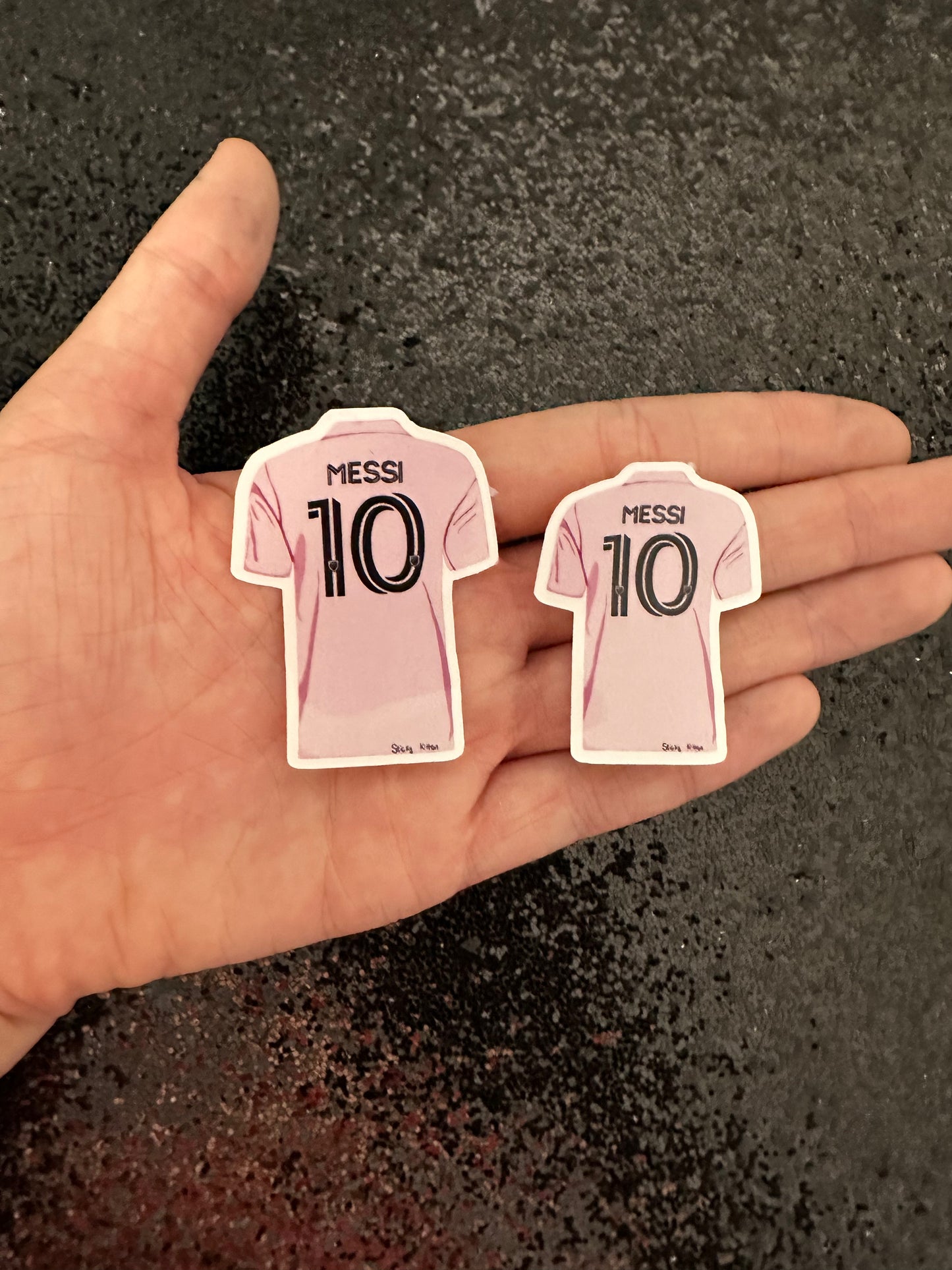 Lionel Messi Jersey Water Resistant Vinyl Stickers