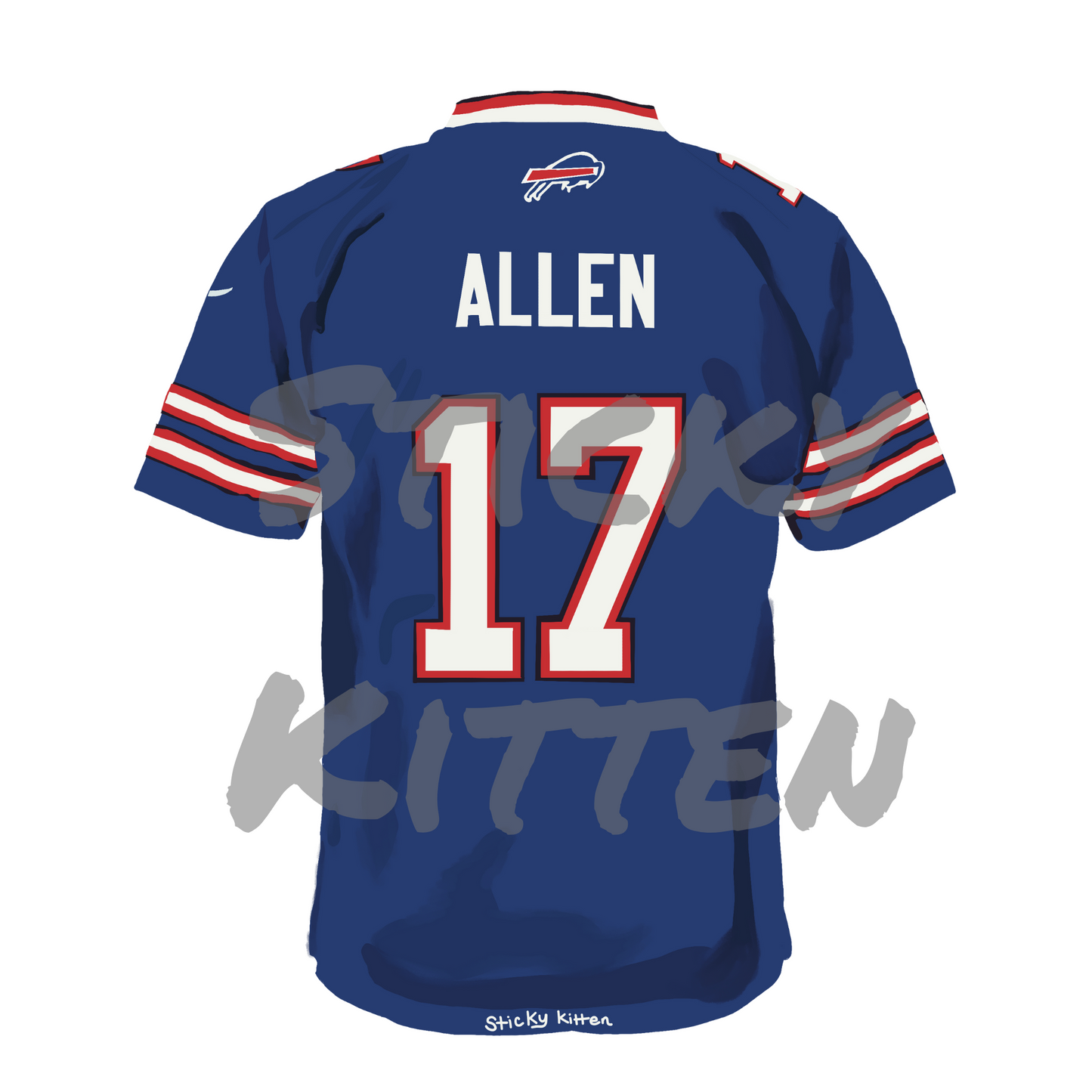 Josh Allen Jersey Sticker