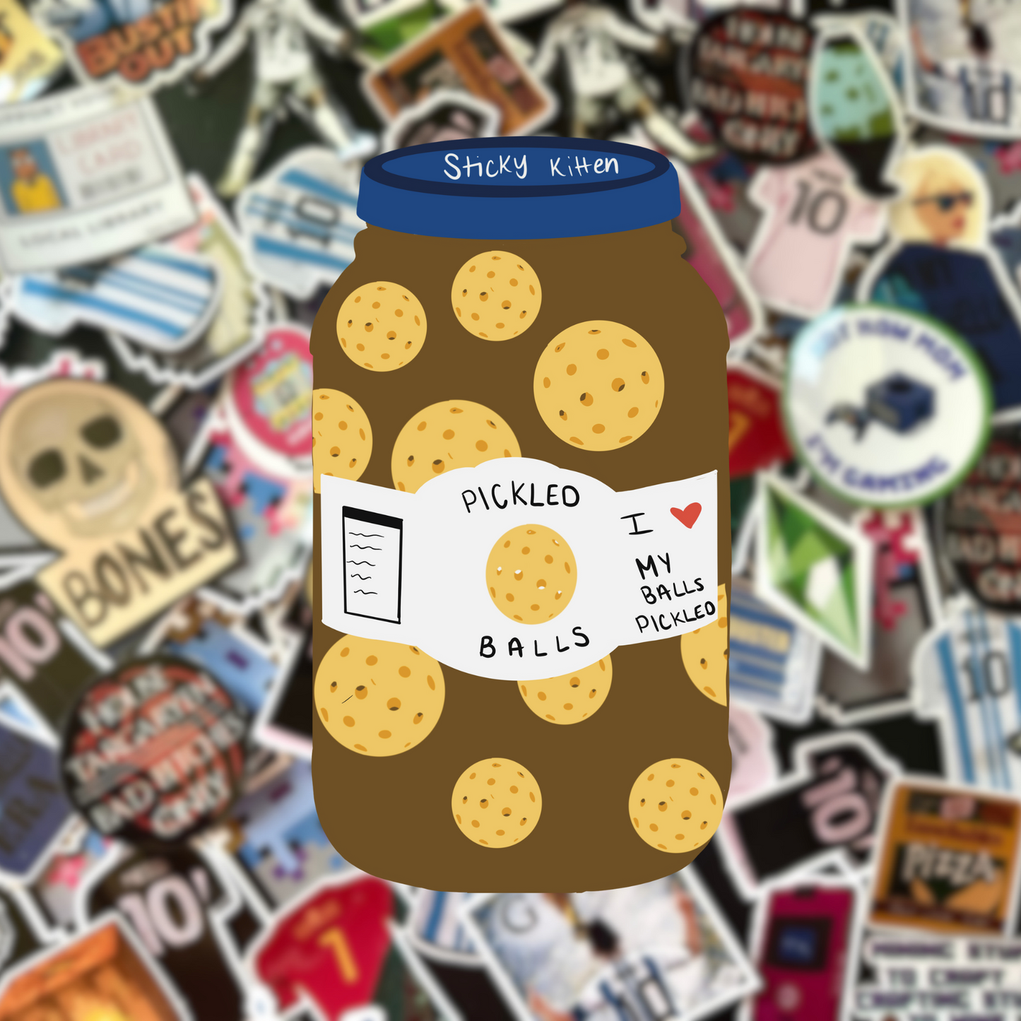 Pickled Balls — Pickle Ball Sticker