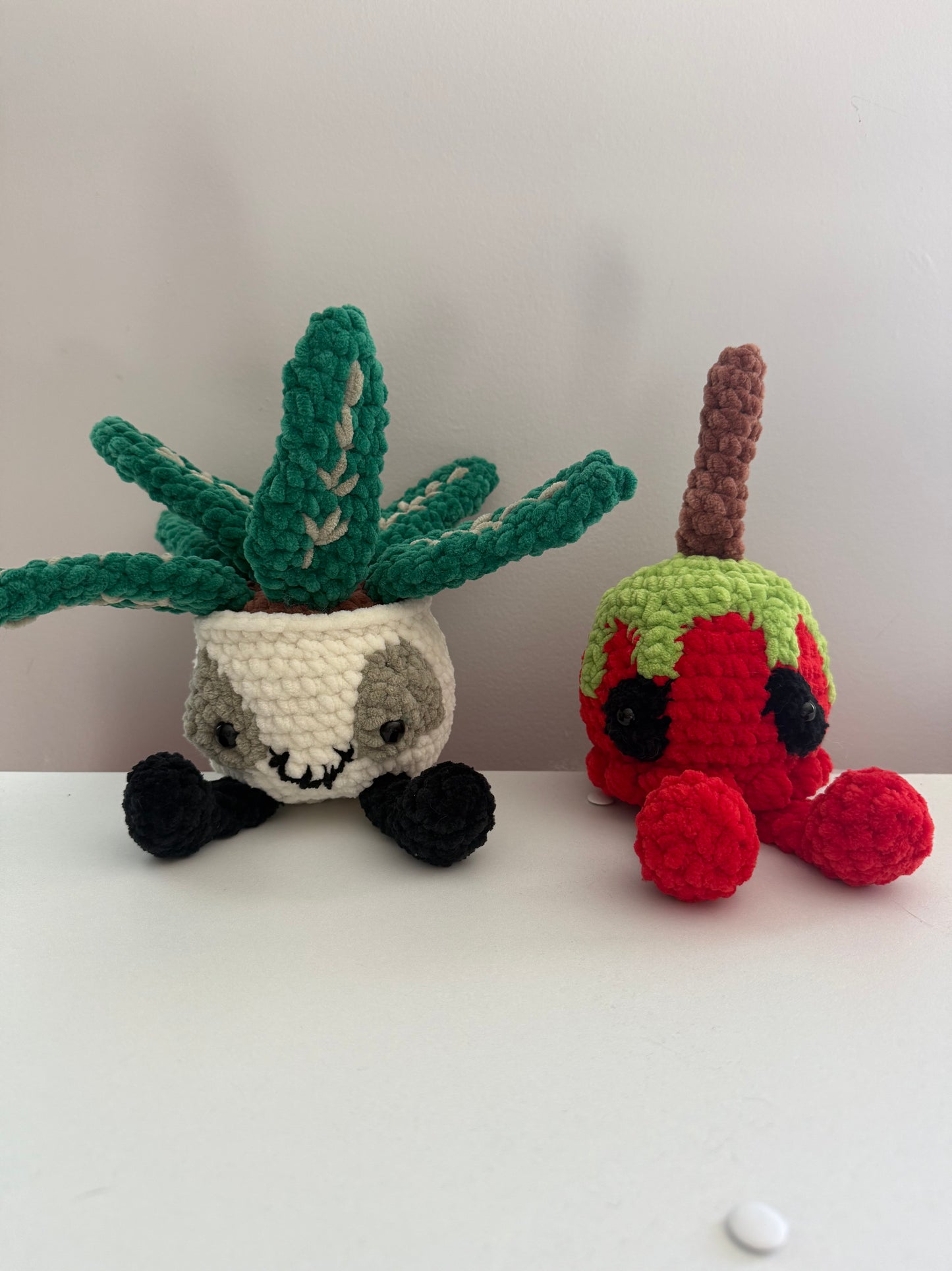 Jelly Cat Inspired Candy Apple Plushie Stuffed Animal