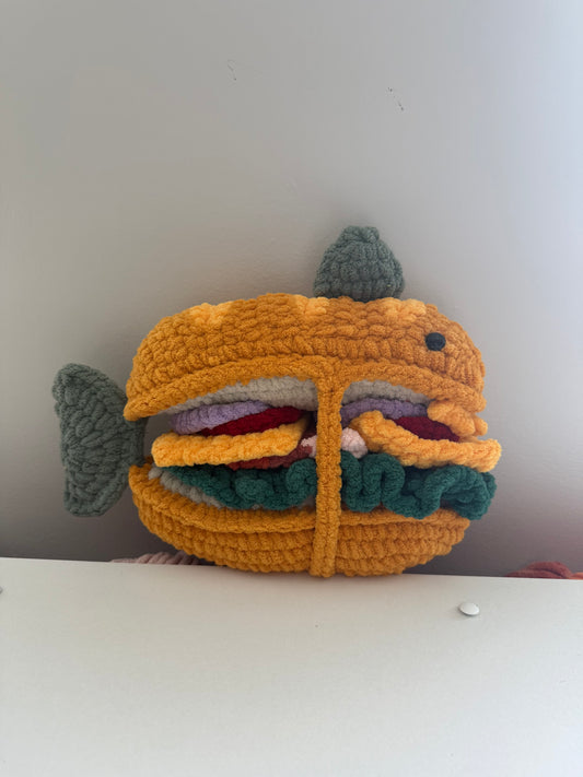 Samuel J Hookton Fish Sandwich Plushie
