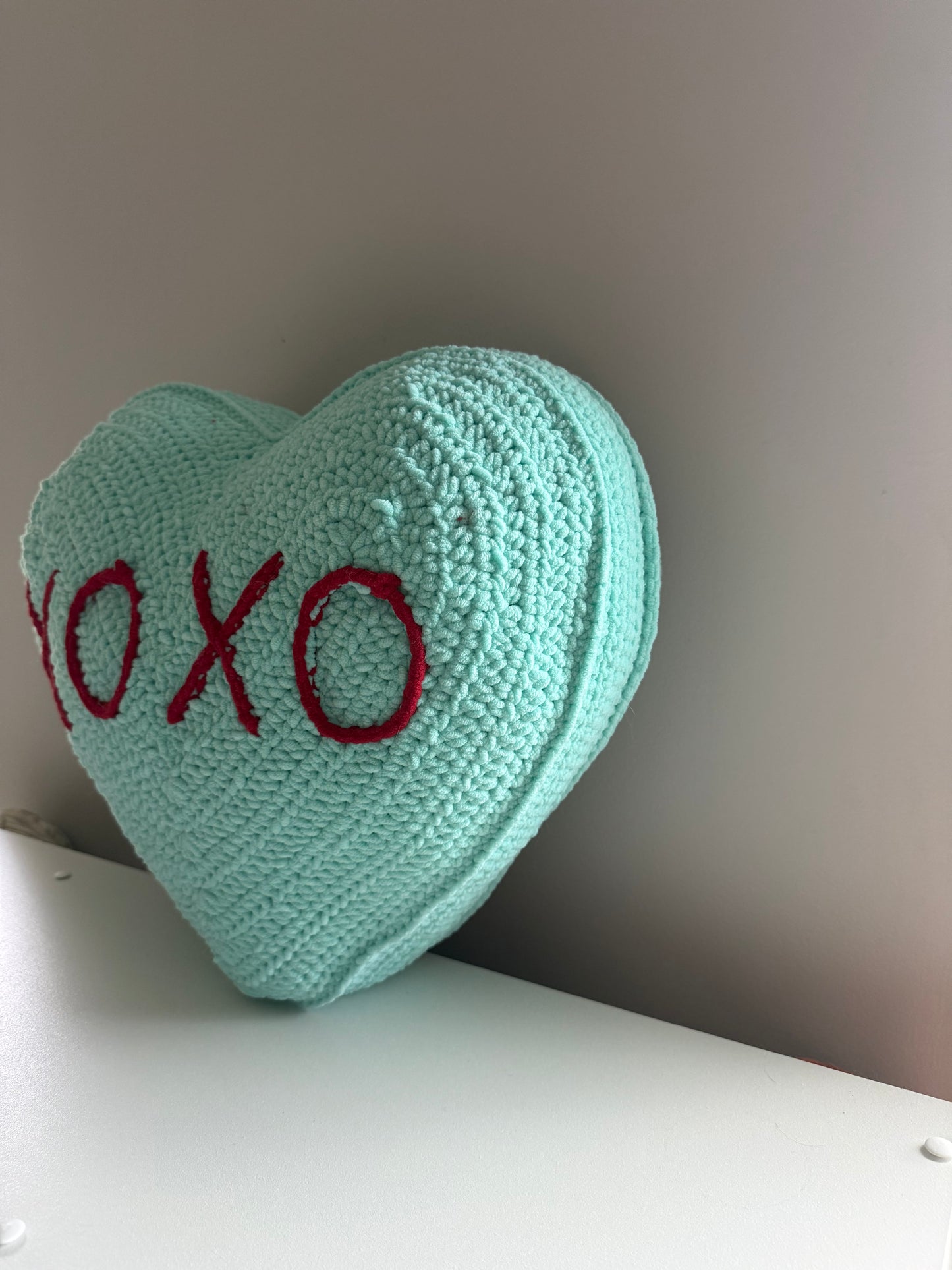 Conversation Heart Pillow